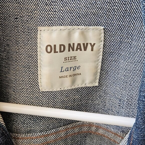 Old Navy Women's Denim/Jean Jacket, Sz Large - Picture 3 of 12